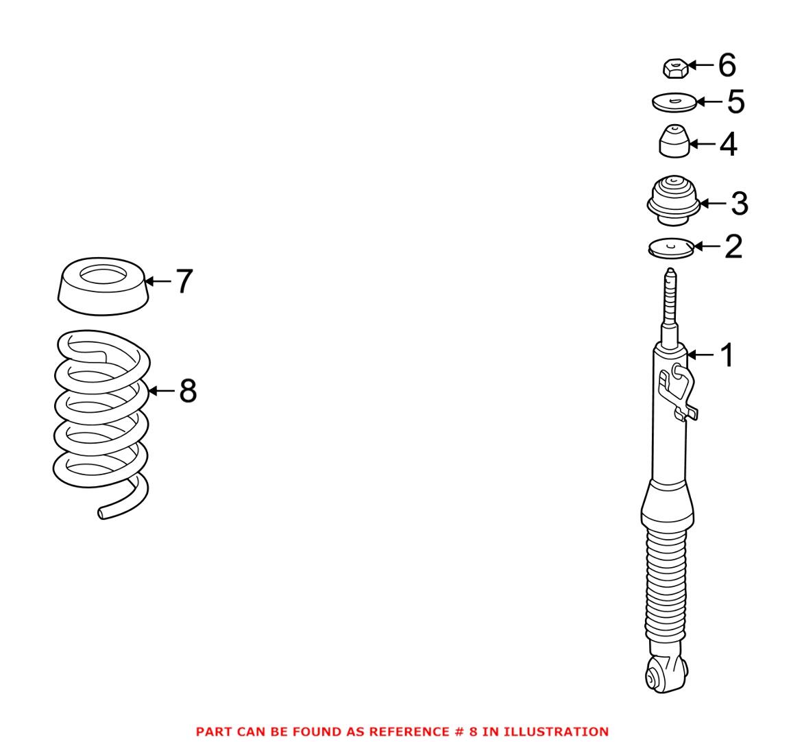 Mercedes Coil Spring - Rear 2023241804